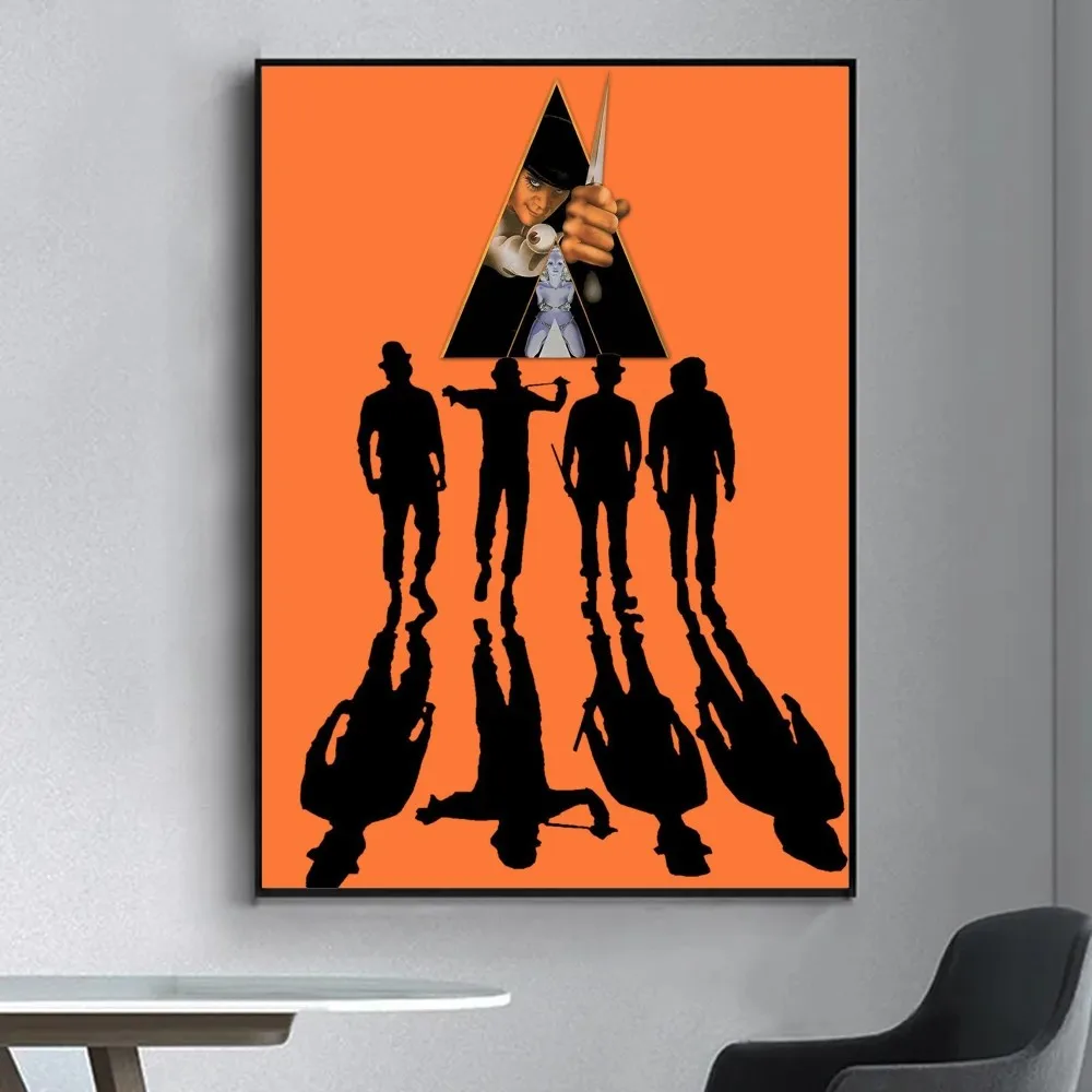 A Clockwork Orange Poster Fancy Poster Wall Sticker for Living Room Bar Vintage Decorative Painting Middle