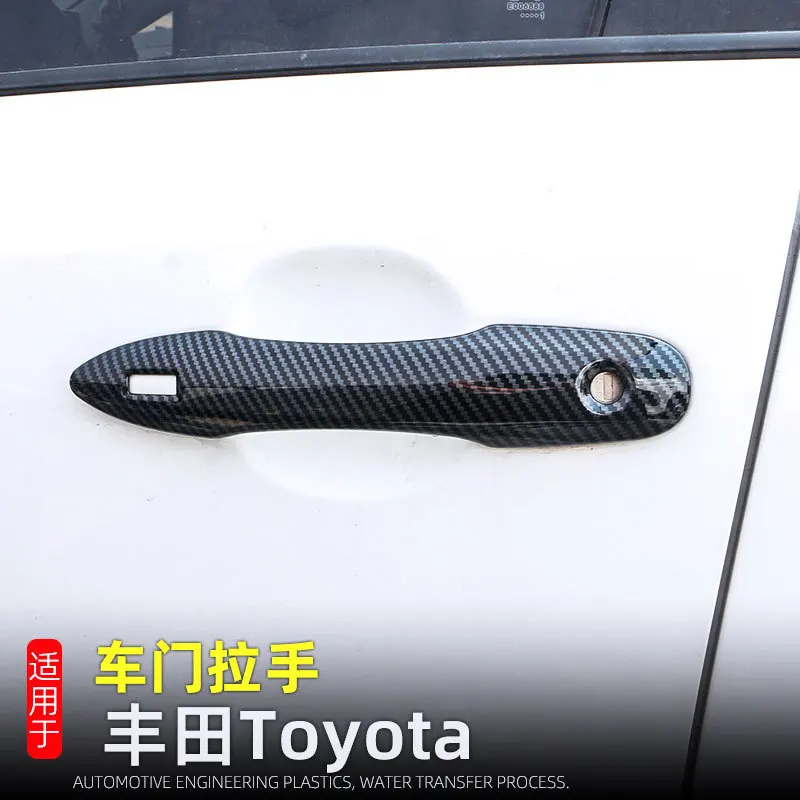 For Toyota Camry Corolla Avalon Prius VENZA Frontlander 2018-2024 Exterior Trim Door Handle Cover Protector Chrome Decor Caps