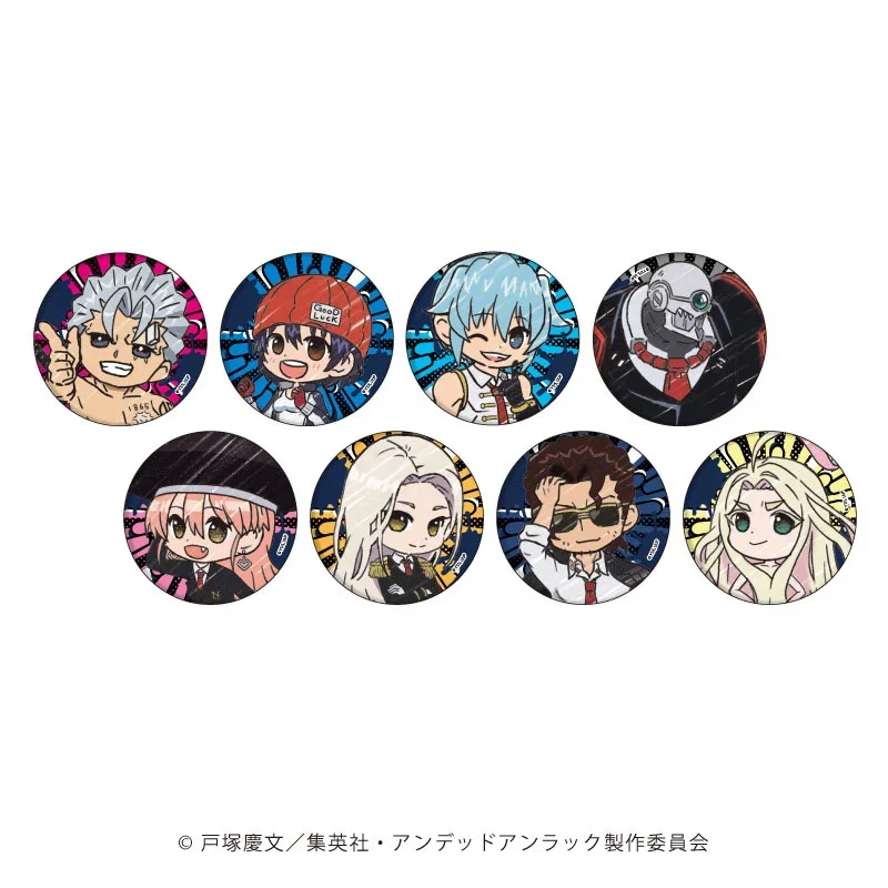 Japan Goods Undead Unluck Q Version Hand Painted Style Bar Character Metal Badges