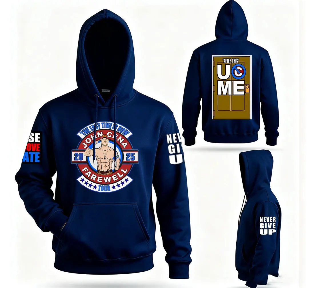 جون سينا الوقت الأخير هو الآن وداع 2025 جولة هوديي البلوز الذكور سوداديرا هومبر الحرارية هوديي مروحة تذكارية أفضل الهدايا #5