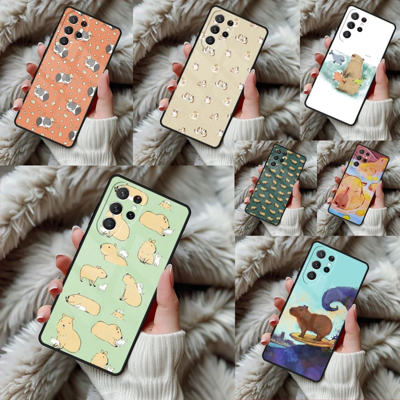 Guinea Pig Phone Case For Samsung Galaxy S24 S25 S26 Ultra S22 S23 Plus S21 S20 FE Note10 TPU Cover