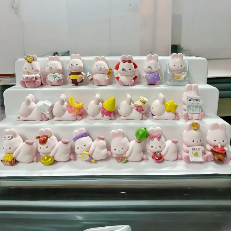 

Лидер продаж, оригинальный Momo Bunny Fun Life Series, мини-милый набор слепых коробок, настольные украшения ручной работы, модный подарок для девочек