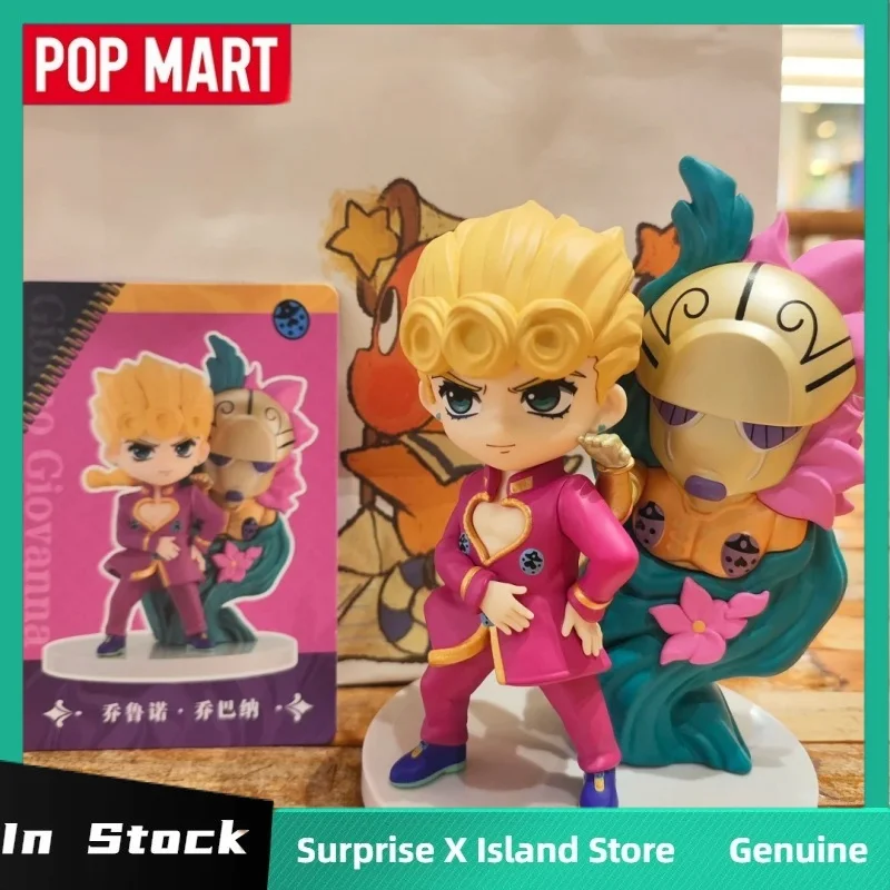 

New POPMART Jojo'S Bizarre Adventure Golden Wind Series Blind Box Jojo Models Desk Decor Ornaments Mystery Box Trendy Toy Gifts