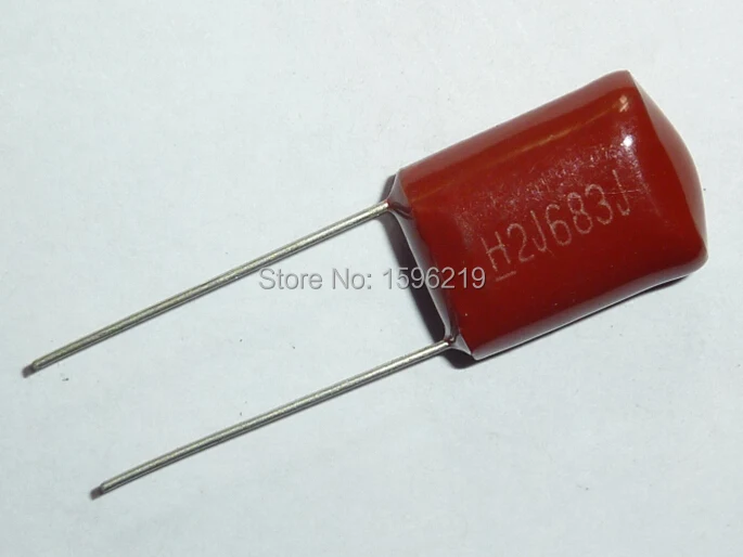 100pcs Mylar Film Capacitor 630V 2J683J 0.068uF 68nF 2J683 5% Polyester Film capacitor