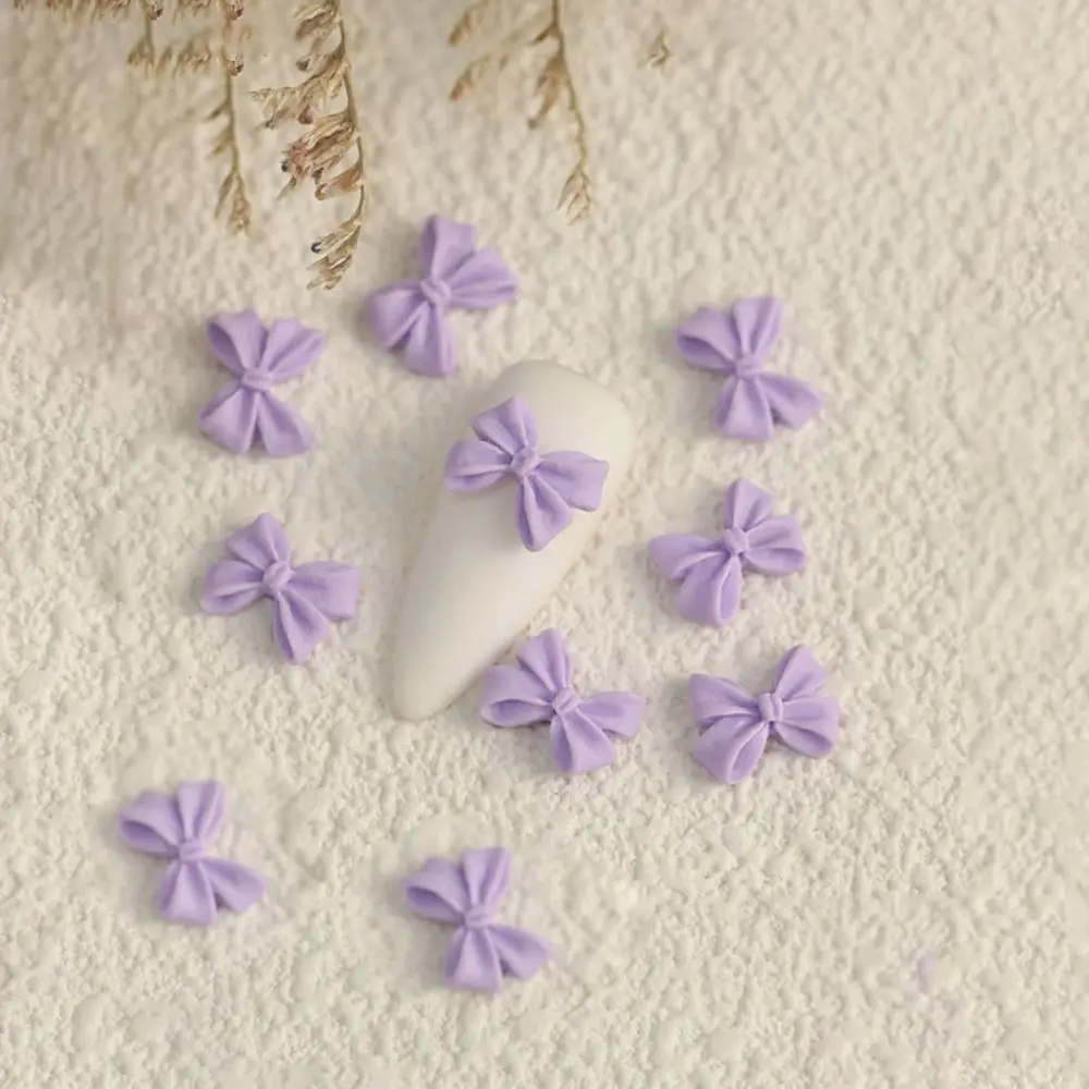 

Fashion 10PCS Nail Charm Parts Resin DIY Bow Accessories Supplies Nail Accessories Hairclip