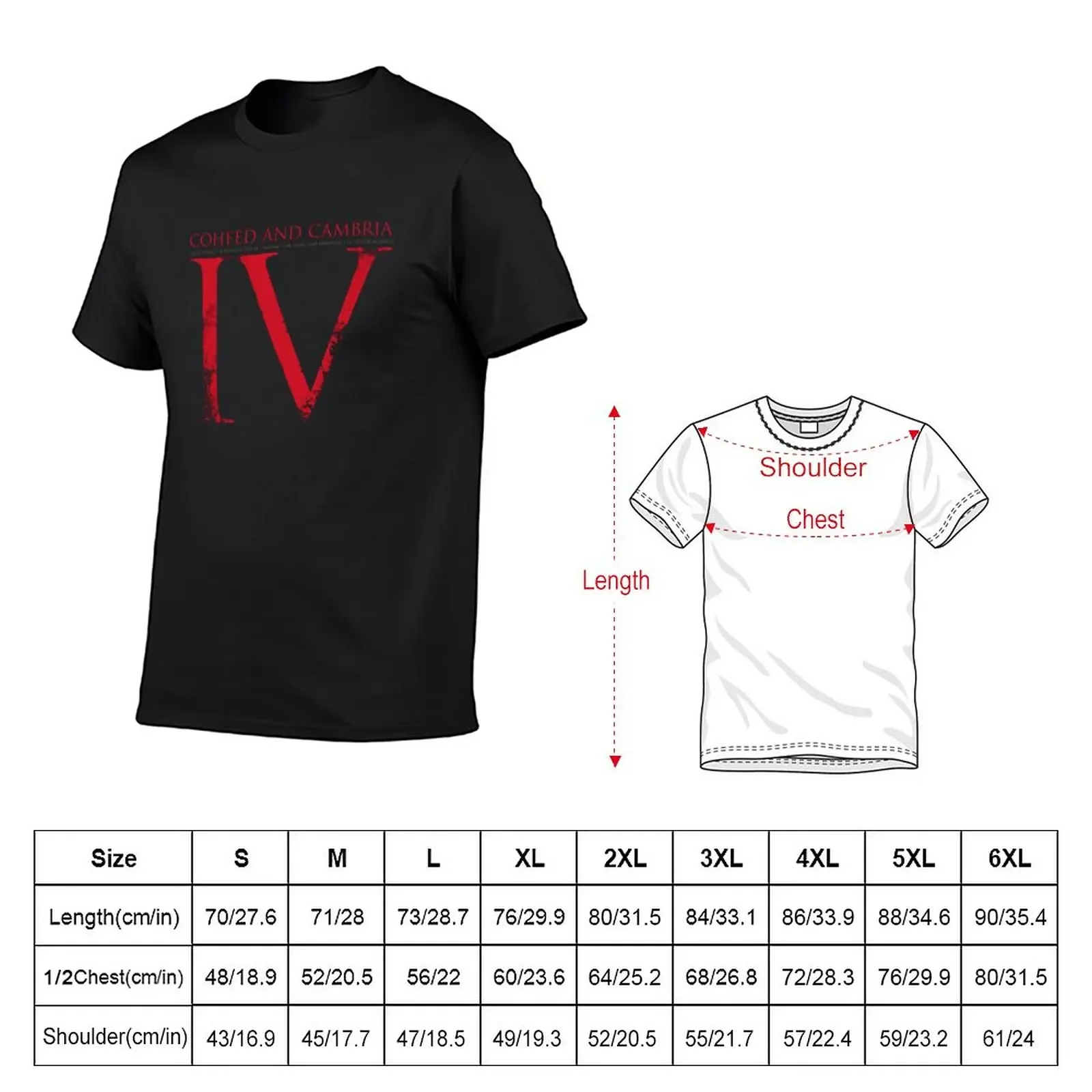 New Coheed and Cambria IV T-Shirt oversizeds essential t shirt graphic shirts mens clothing