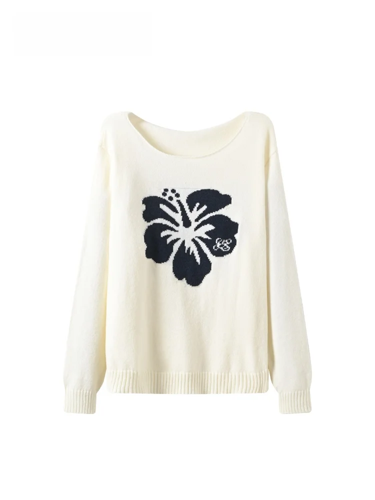 

Loose Fit Long Sve round Ne Knitwear Women's Autumn Winter New Sle plus Size Comfortable Faionable Sweater for Plump...