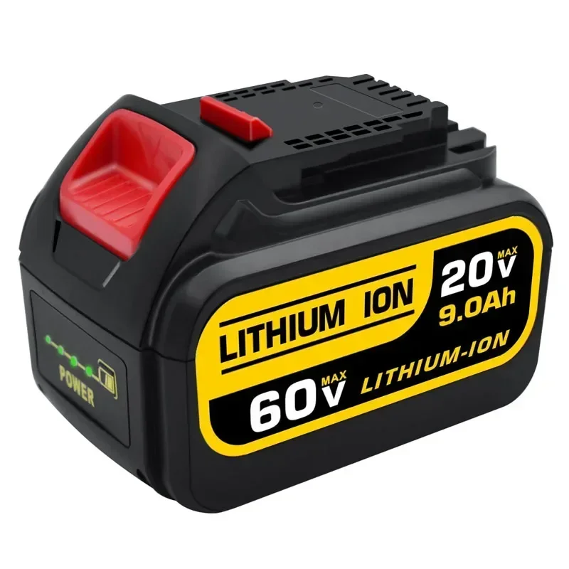 9Ah 20V 60V MAX Replacement Battery for Dewalt 120V DCB606 DCB609 DCB205 DCB204 DCB206 DCB209 Power Tools Lithium-Ion Batteries