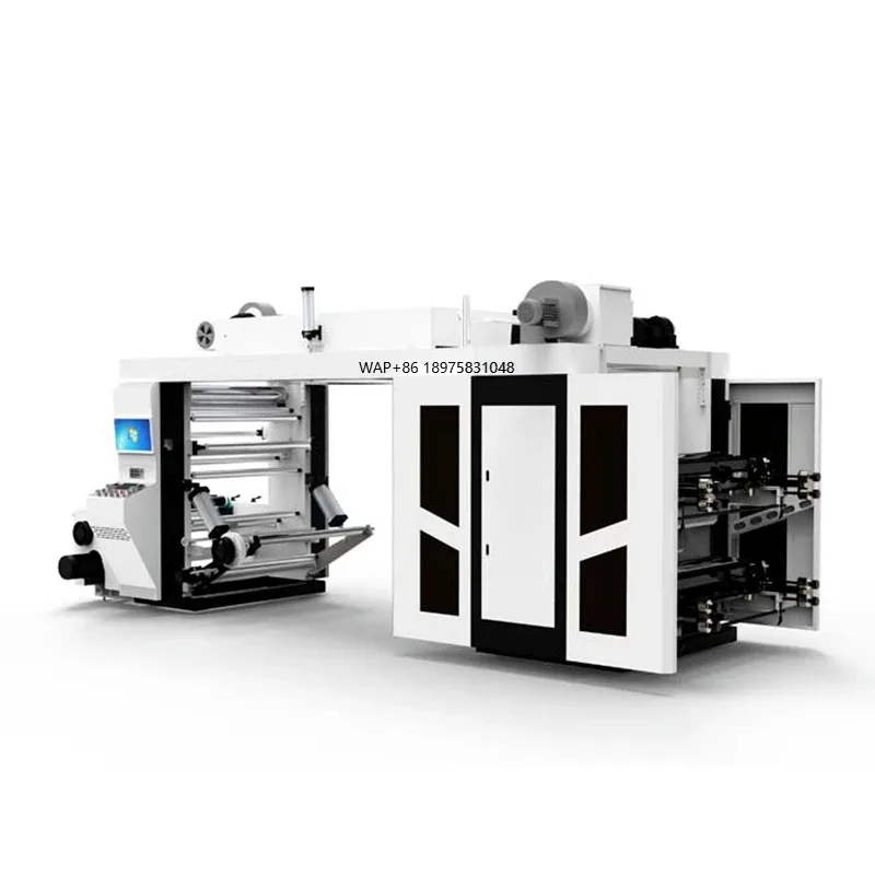 Cost-Effective 4 Color Flexographic Printing Machine with Stack Structure for  Envelopes