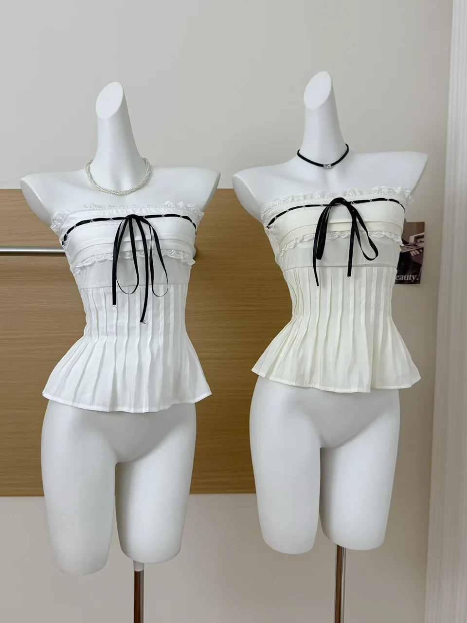 Dolame Sexy ort Crop Top Donna Estate Sexy Design in pizzo Gilet senza spalline Brtte Cotone Poliestere Materiale Colore puro