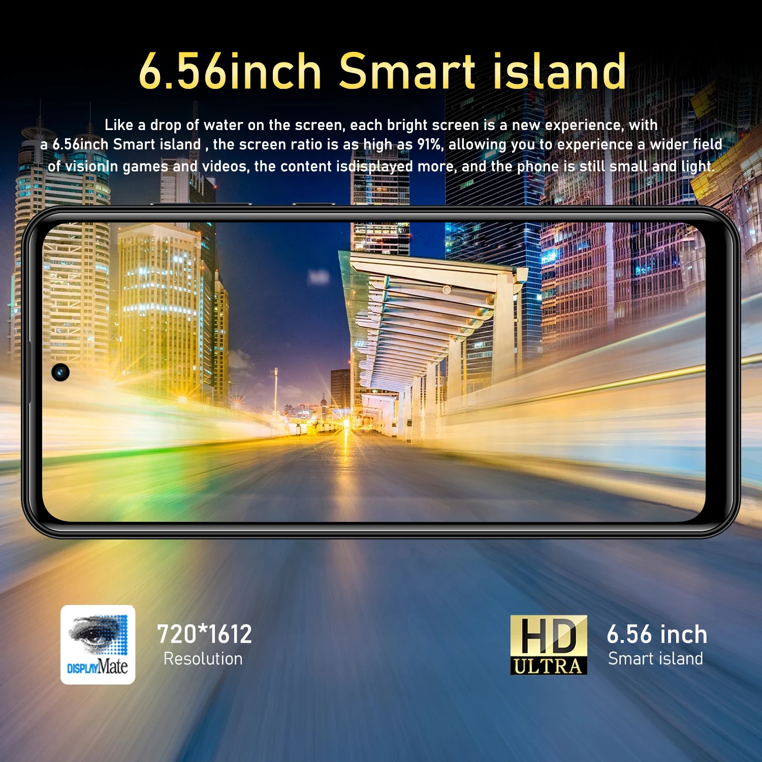 FUFFI P80 Pro Smartphone Cellphone Android 12 6.56 inch Screen,4+32GB 5+13MP Mobile Phone 3100mAh For Google Play Store Phone