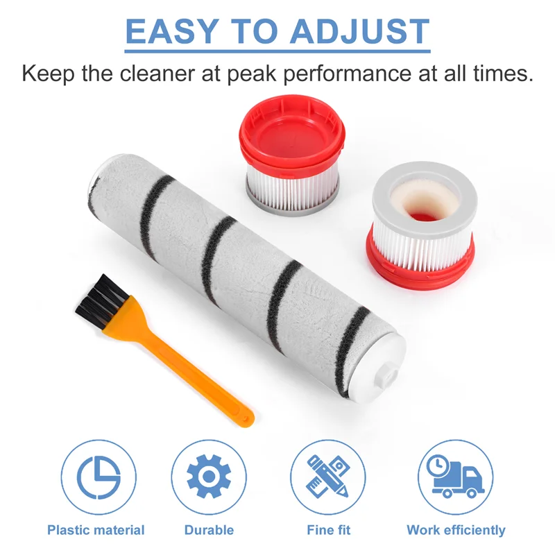 가전 부품 필터 롤러 브러시 키트 Xiaomi Dreame V9/V9P/V10 진공 청소기 부품 청소 브러시 ​​가정용 액세서리
