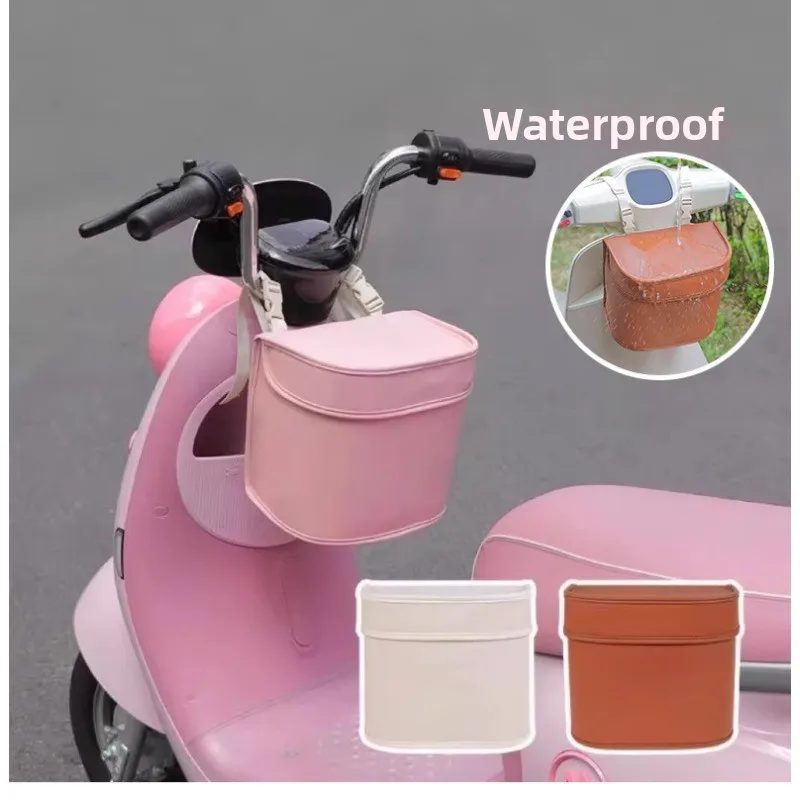 ​ ​ دراجة كهربائية الجبهة حقيبة تخزين مقاومة للماء متعددة الوظائف المقود جذع المنظم سعة كبيرة لملحقات سكوتر E