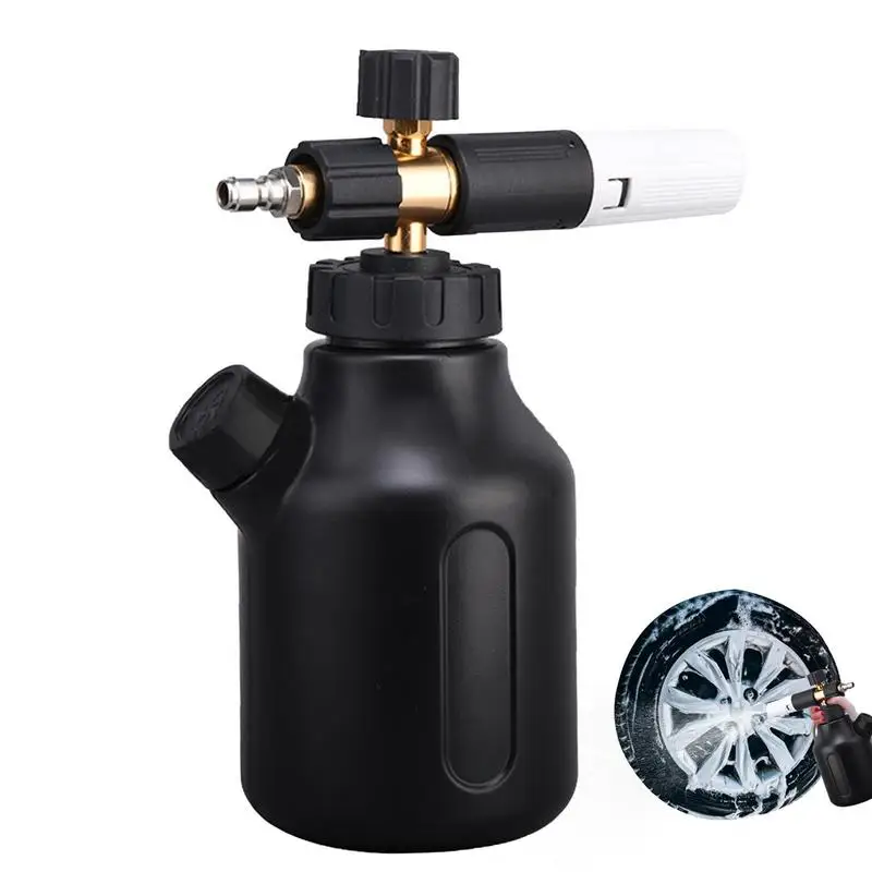 

Car Wash Sprayer Replacement Foam r Car Washer Snow Foam Lance Pressure Washer Cannon Gun Black with 1/4-Inch Quick Connector