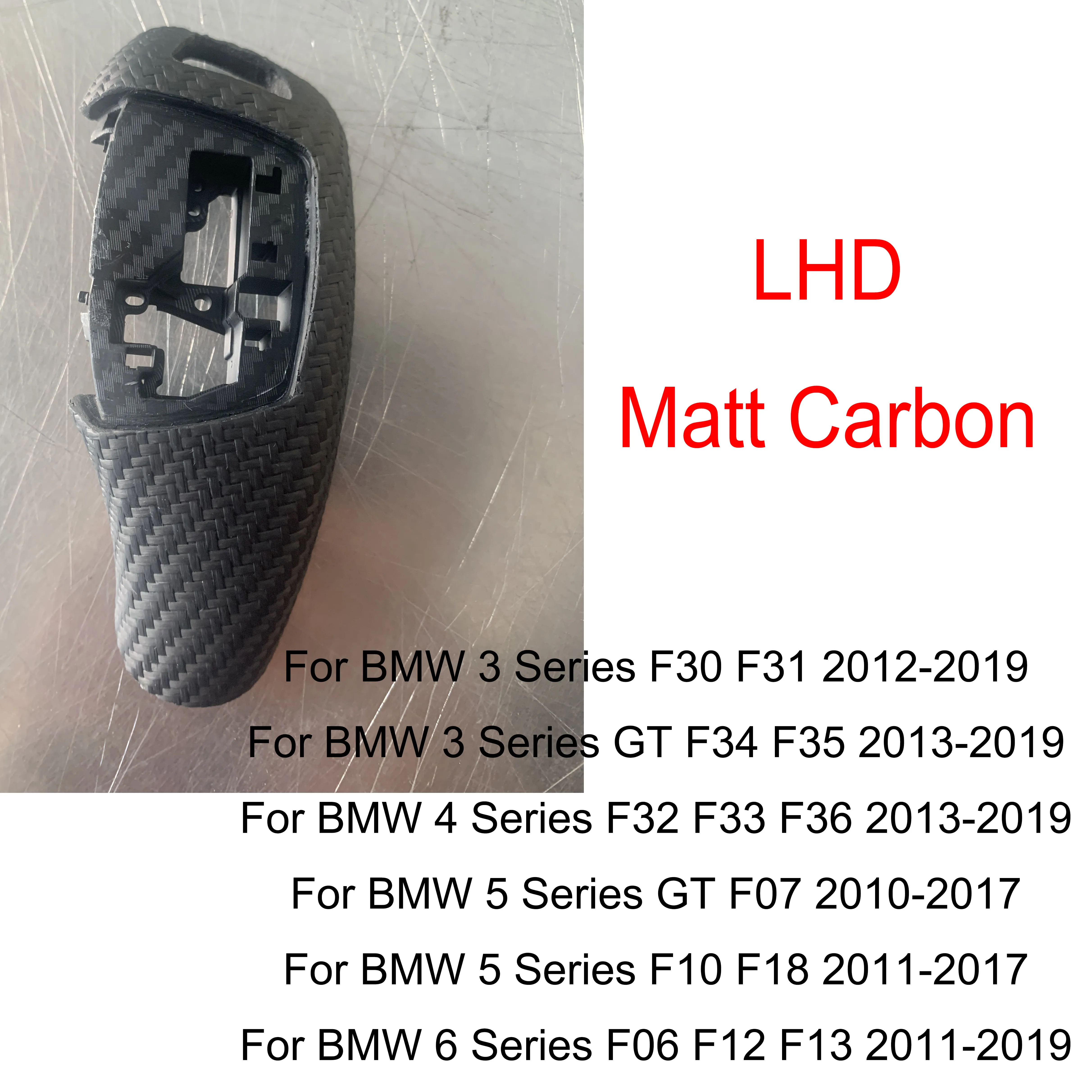Replacement F30 F10 Carbon Fiber Automatic Shift Knob Gear Shift Case Cover for Bmw F31 F32 F33 F34 F36 F07 F11 F06 F12 F14 image 3