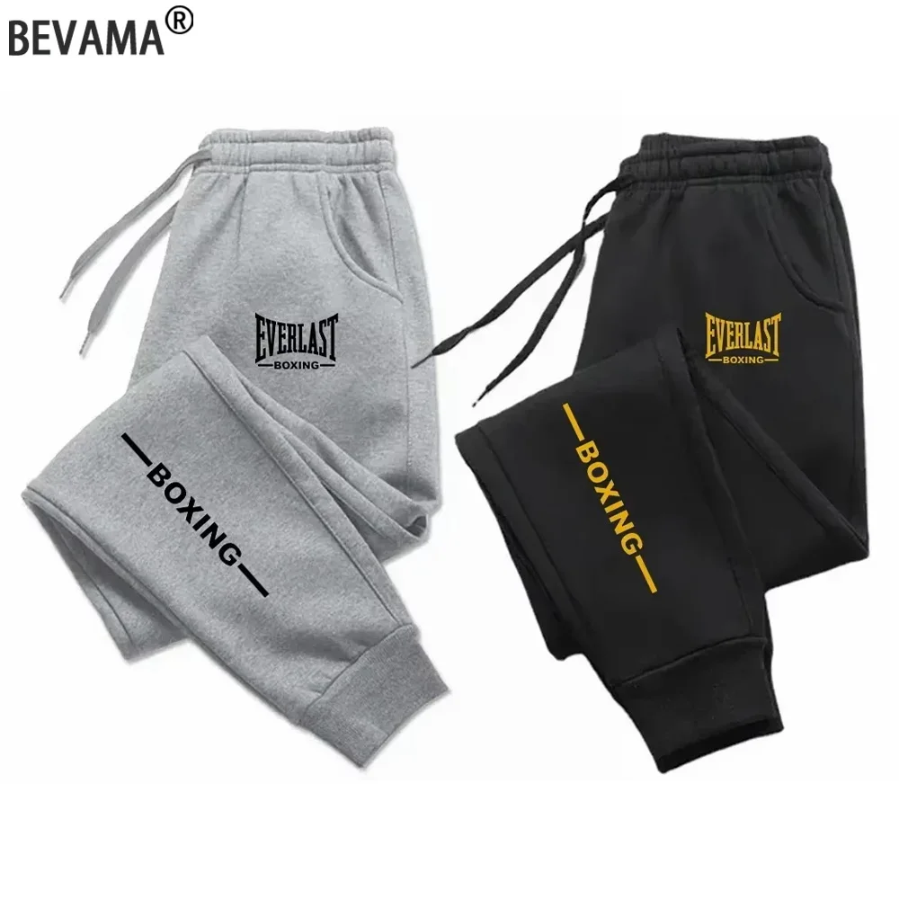 Pantalones Deportivos EVERLAST 2026 con Estampado para Hombre y Mujer, Pantalones Deportivos para Correr, Fitness, Jogging, Casuales, de Felpa, a la Moda