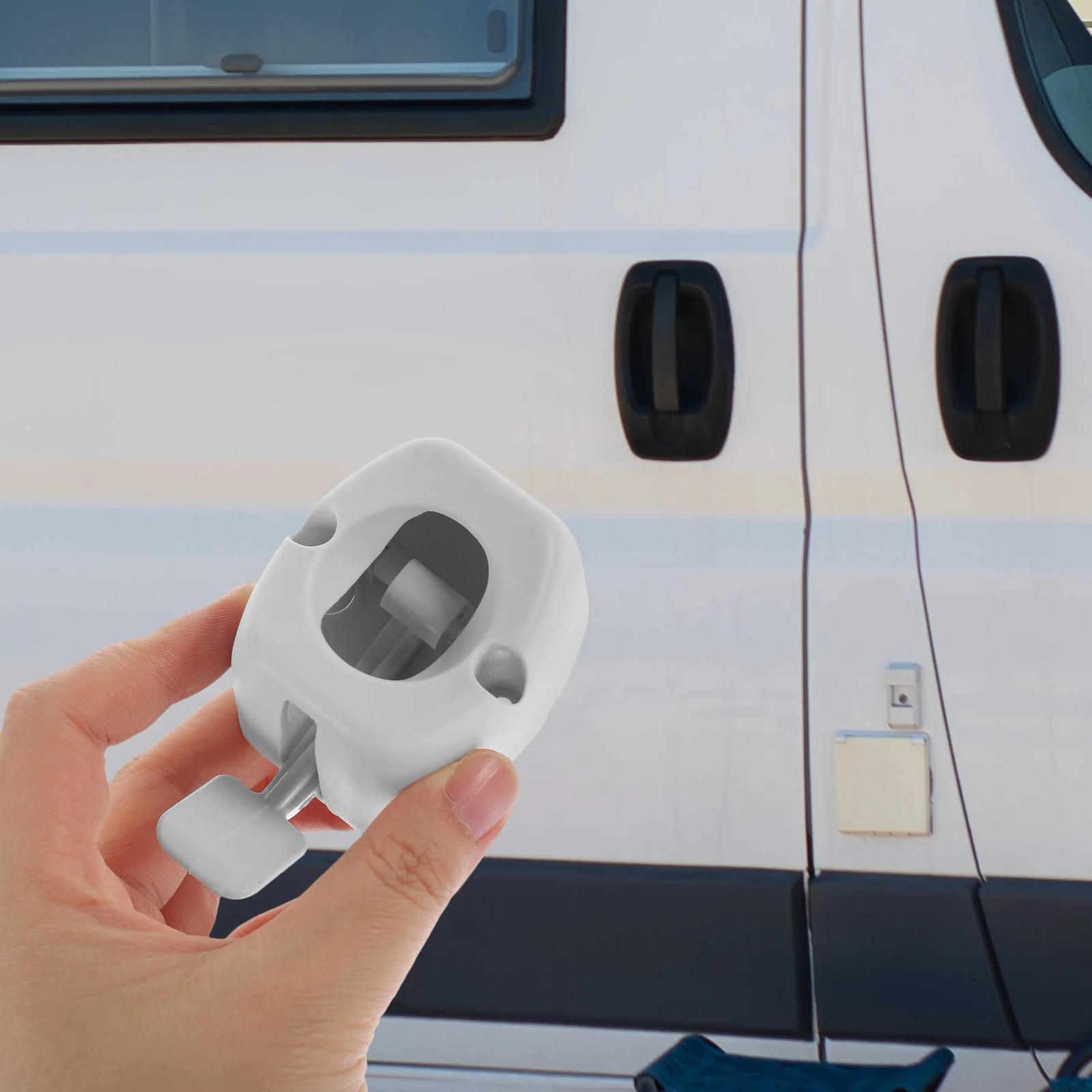 

Door Hook Safety Fixing Buckle RV Trailer Entry Catch Galvanized Metal Door Holder for Enclosed Freezer Truck Latch Exterior