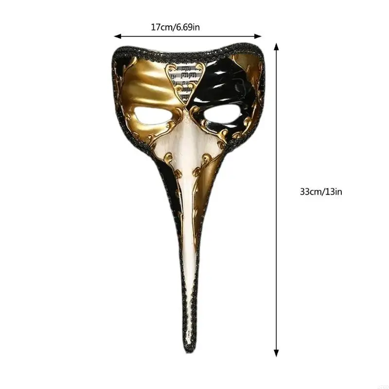 270D قناع الأنف الطويل ماردي غرا قناع تنكر الهيب هوب قناع مخيف قناع حفلة الطاعون قناع الطبيب قناع فيناتيان للنساء والرجال