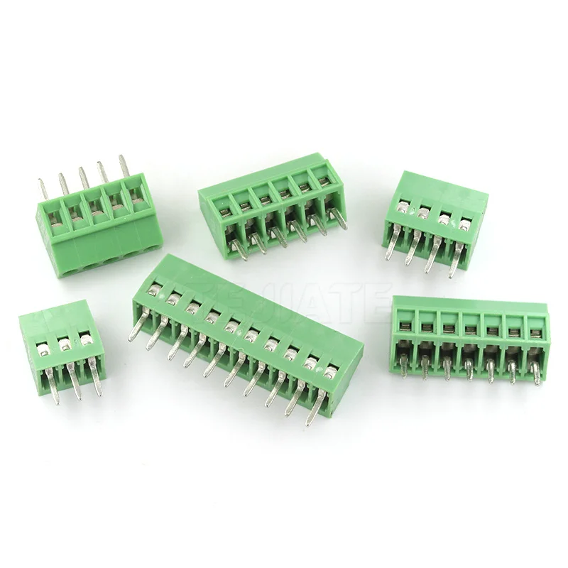 2PCS DG308 wiring terminal KF128 2.54mm spacing 120 screw type PCB wiring terminal 2/3P connector