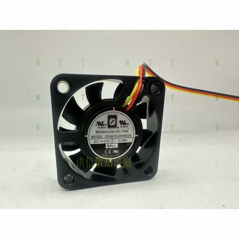 

H 1 шт. OD4010-24HB02A DC24V 0.09A 4010 3-проводной бесшумный вентилятор охлаждения