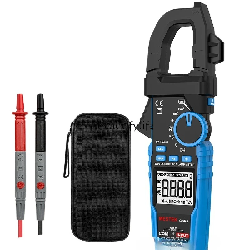 

*Intelligent anti-burn digital clamp high-precision AC and DC ammeter 600V automatic universal meter CM87A