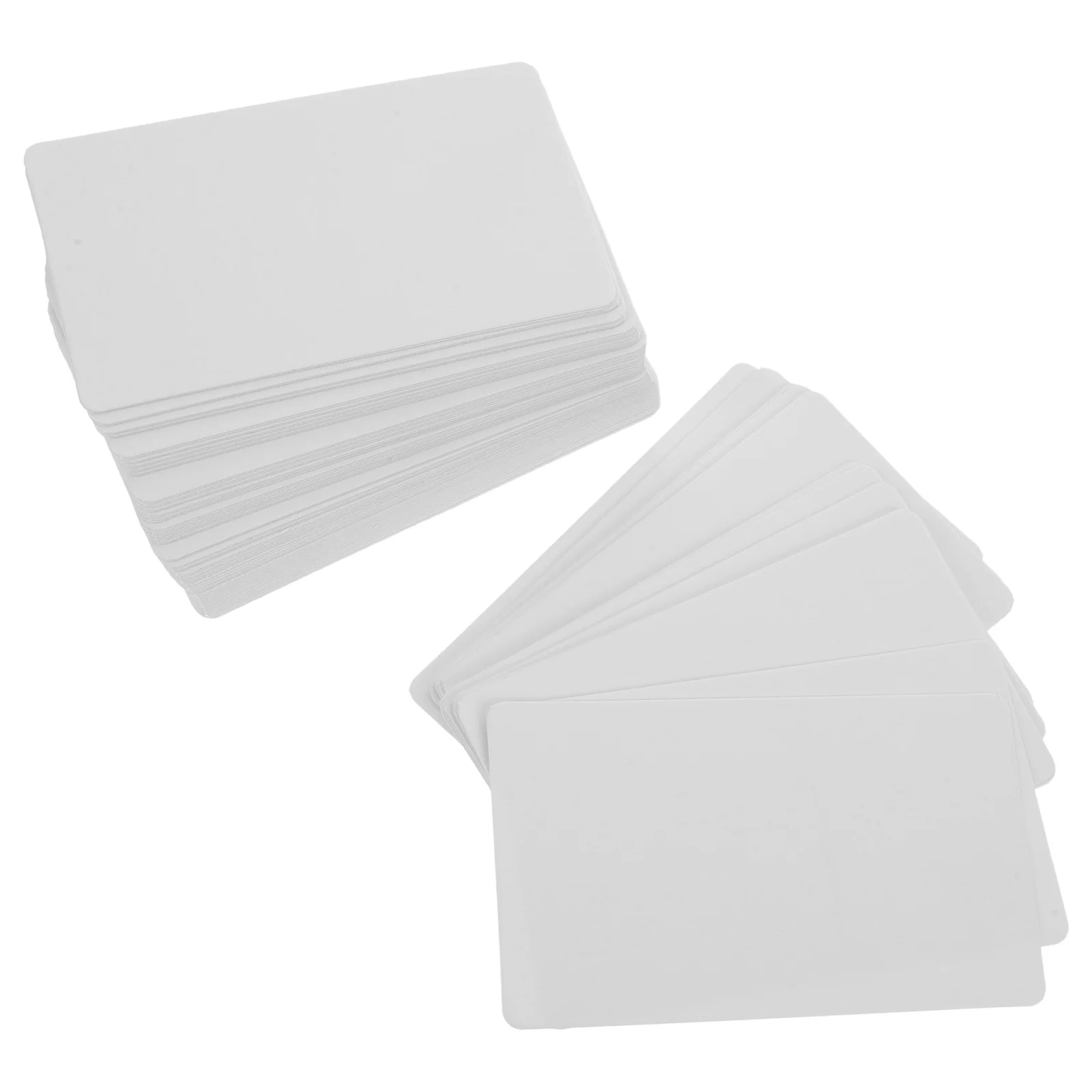 

Retro Memo Pads DIY Kraft Blank Greeting Graffiti Postcard Handwritten Words Message Cards About 100pcs (White)