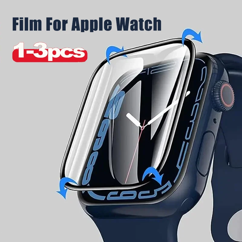 1/2/3Pcs Ceramic Film for Apple Watch Ultra 9 8 7 49mm 45mm 41mm Screen Protector for IWatch 6 5 4 SE 44mm 40mm 3 2 9 42mm 38mm