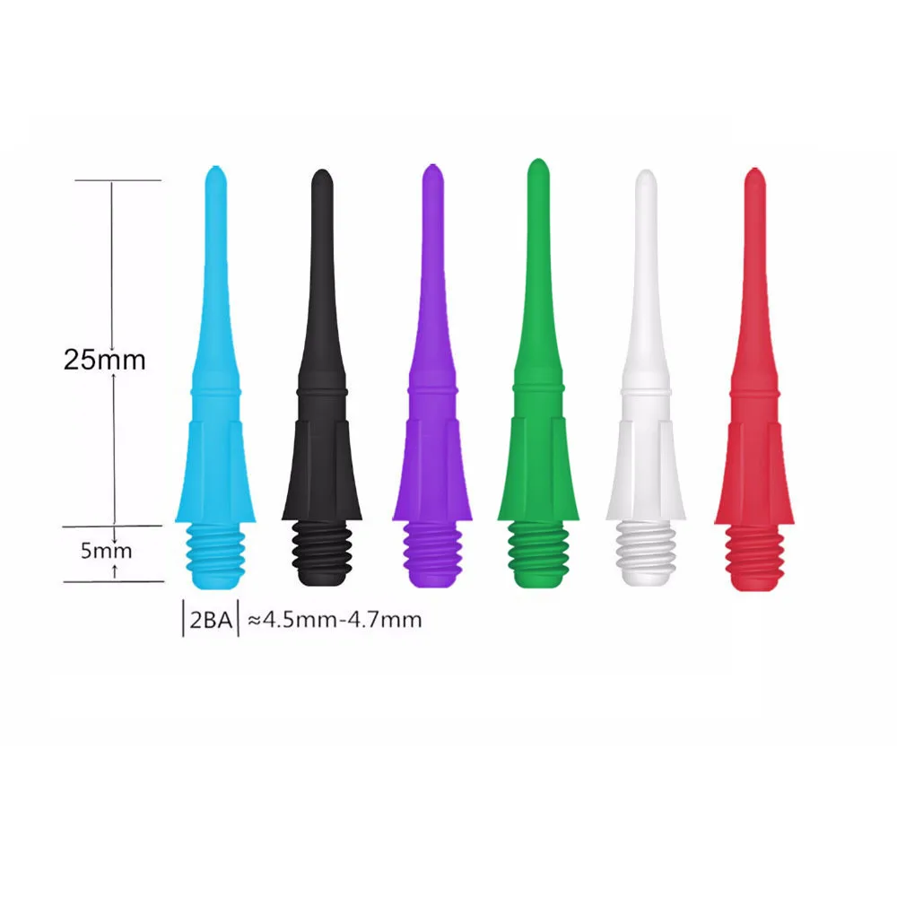 Vos Lachend 50 Stuks 25Mm Blauw 2BA Professionele Dart Soft Tip Voor Elektronische Dardos Tip