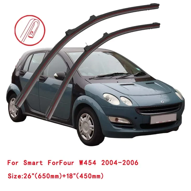 

Для Smart ForFour W454 W453 2004-2021: Щетки стеклоочистителя лобового стекла, аксессуары для омывателя, замена щеток для окон