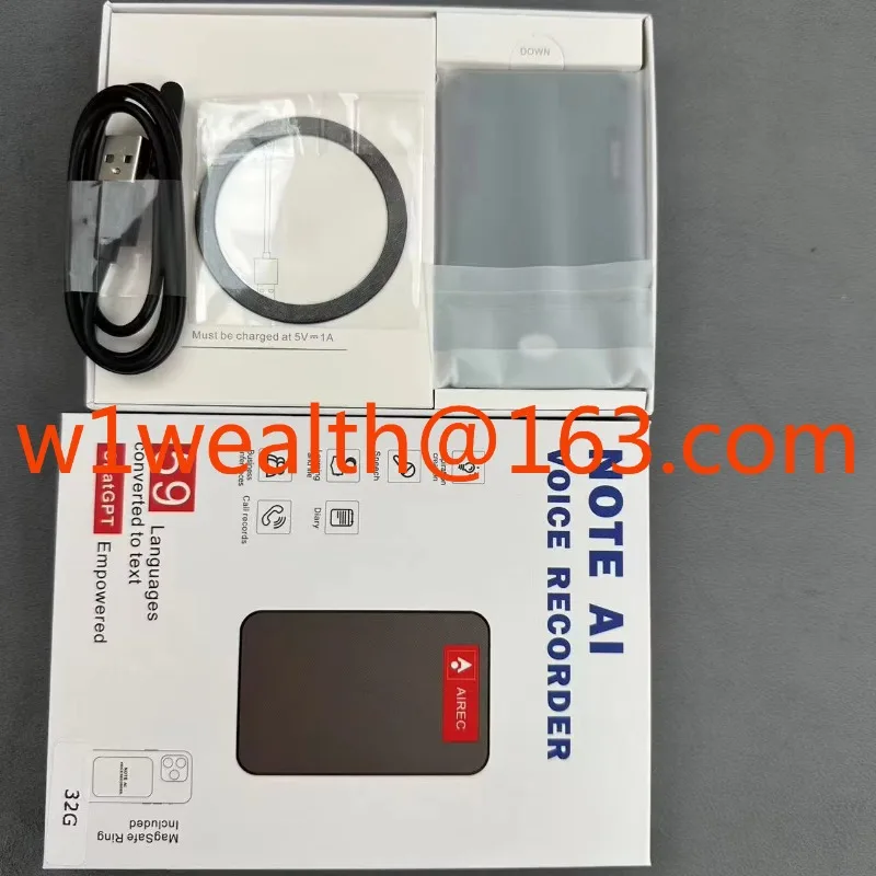 A3 A5 AI ChatGPT Gravador Mini Plaud Note Chatgpt Autorizado AI Gravador Rádio Digital Gravador de Chamada Telefônica