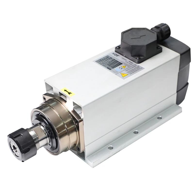 Square Air Cooled Cnc Aluminum Milling 6kw Spindle Motor GDF60-18Z/6.0