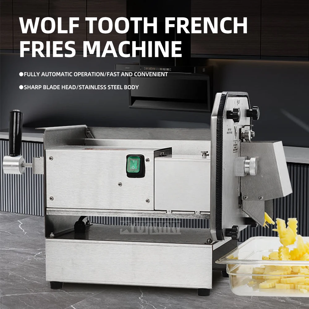 

Commercial Stainless Steel Wave French Fry Machine Potato Slicer for Kitchen Restaurant