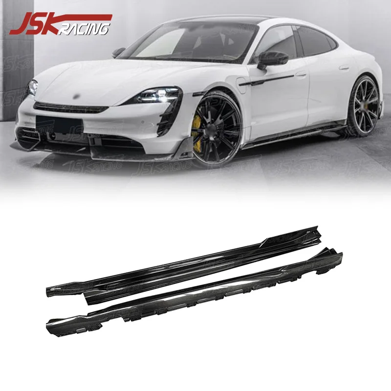 

Карбоновые боковые юбки (накладки) для Porsche Taycan 2019-2022: Модифицированный обвес в стиле Mansory