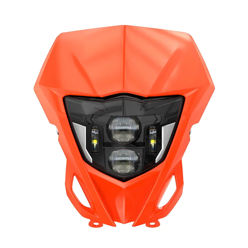 E24 LED Koplamp Koplamp Voor Yamaha WR450F WR250F WR450 250F 2014-2024 2025 Motorfiets Head Light lamp W/DRL Masker Kuip