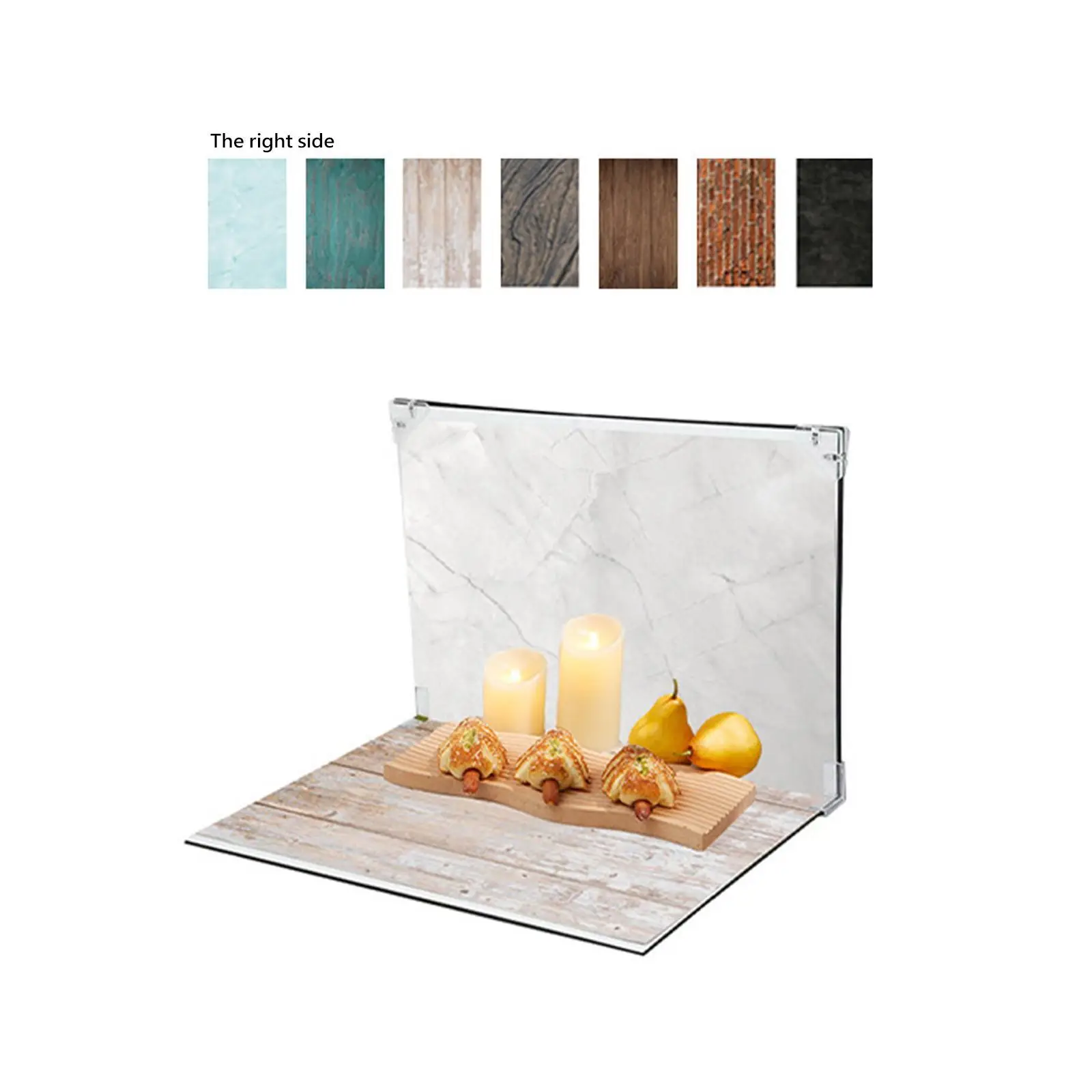 Photography Background Kit Decorative Household with Clips Practical Lightweight Photo Backdrop for Food Jewelry Cosmetics