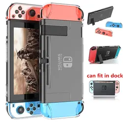Transparent Crystal Clear Hard Case Shell Cover Protective For Nintendo Switch NS Console Joy-Con Handle Grip Game Console