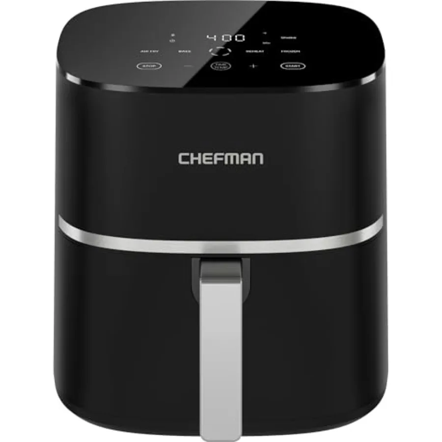 

TurboX 4-in-1 Air Fryer, 5-Quart Airfryer for Extra Crispy Chicken, Fries, Wings, and More, Air Fry, Bake, Reheat, and Frozen F