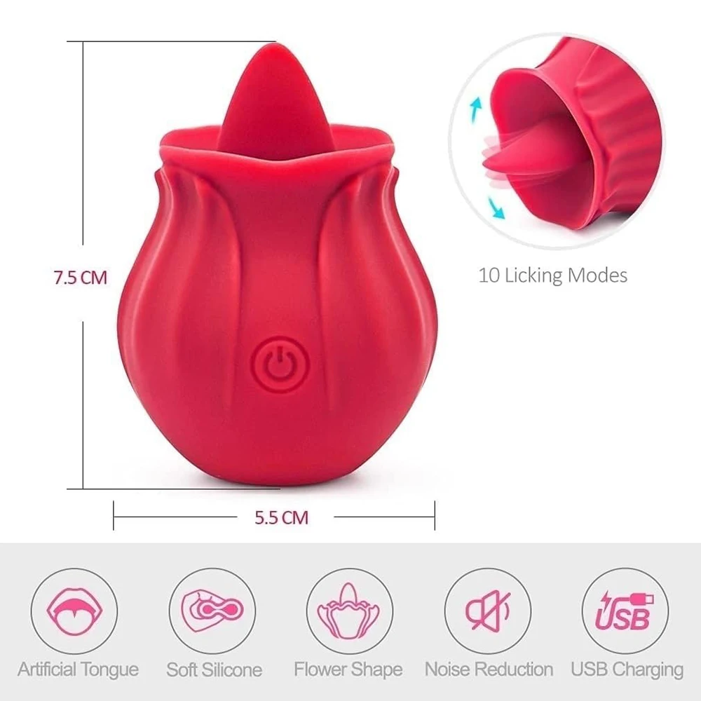 rose toy noise Generic Clitoris Stimulator Nipple Sucker Rose Vibrator main image 0