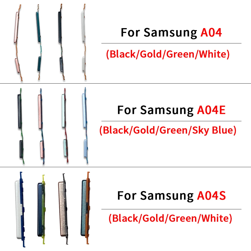 

Новинка для Samsung A04/A04E/A04S, боковые клавиши, кнопки питания и громкости, запасная часть