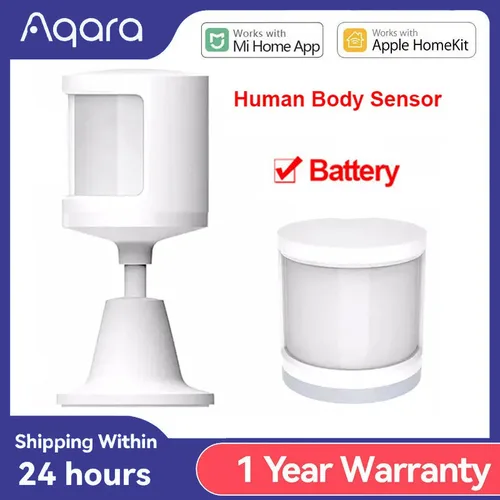 Aqara-Sensor de movimiento inteligente para Xiaomi Mijia Mi home, Sensor de cuerpo humano inalámbrico ZigBee wifi, Hub de enlace