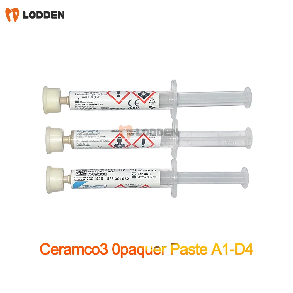 Dentsply Sirona Ceramco3 Opaque Paste 2ML A1-D4 Moddelling Liquids U/E 15ml Opaque Crystals 10g for Ceramic Porcelain Dental Lab