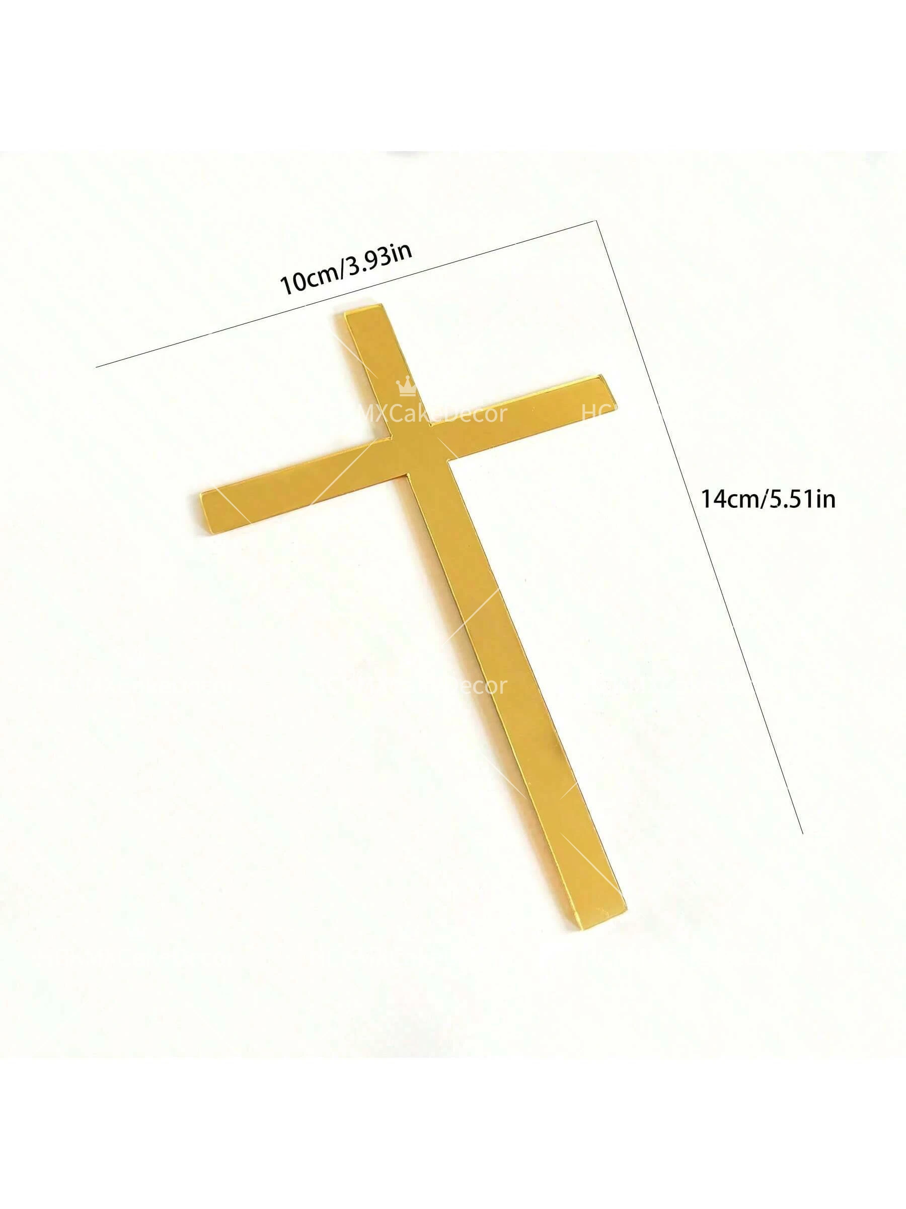 3er/6er/12er-Set Kreuz-Kuchenaufsatz Religiöse Christliche Tauf-Kuchendekoration Erstkommunion Taufe Party Kuchenzubehör – Detail 6