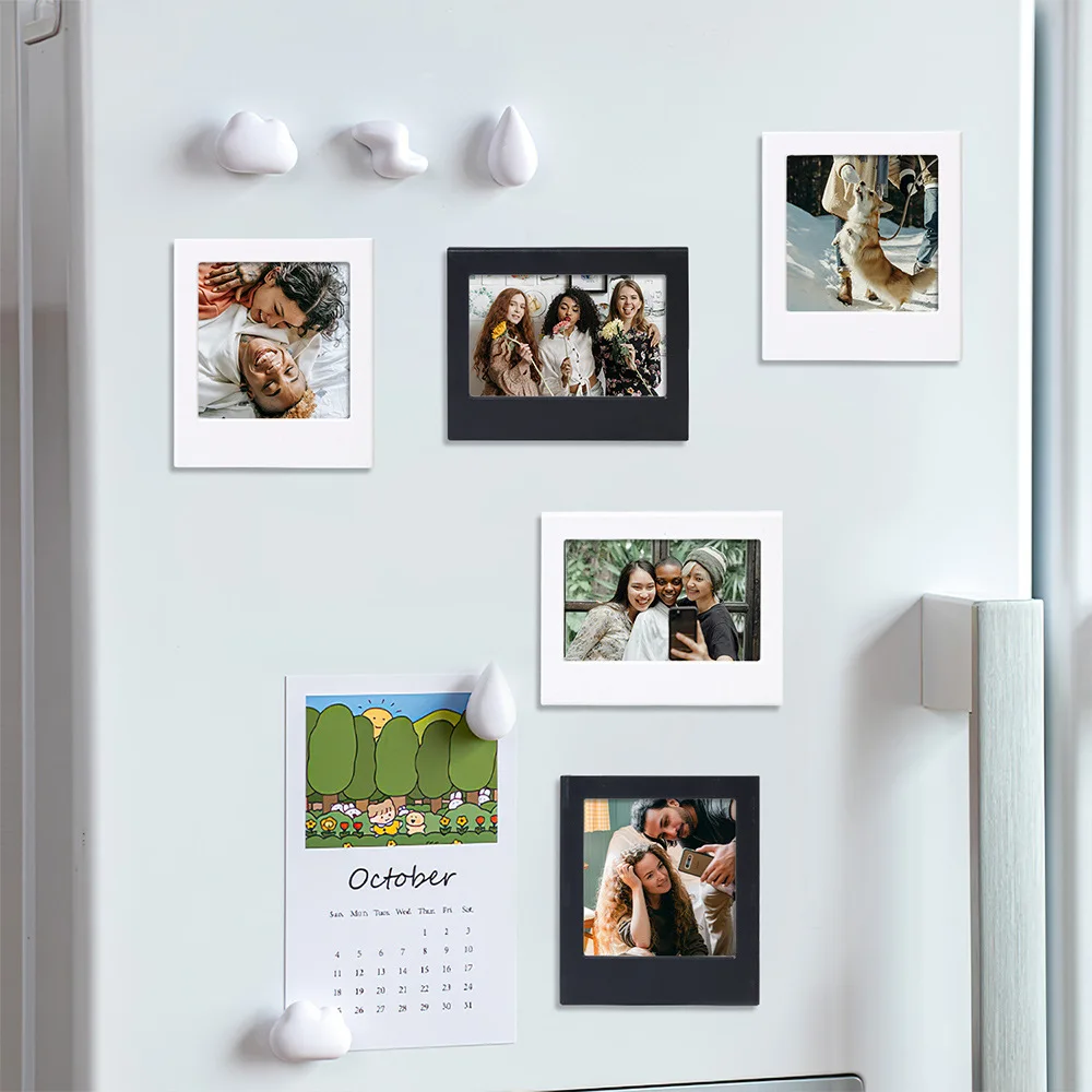 Magnetic Suction Fun Small Photo Frame 5-Inch Magnetic Piece Table Decoration Wide Photo For Instax Wide W400/210/300/LOMO Camer