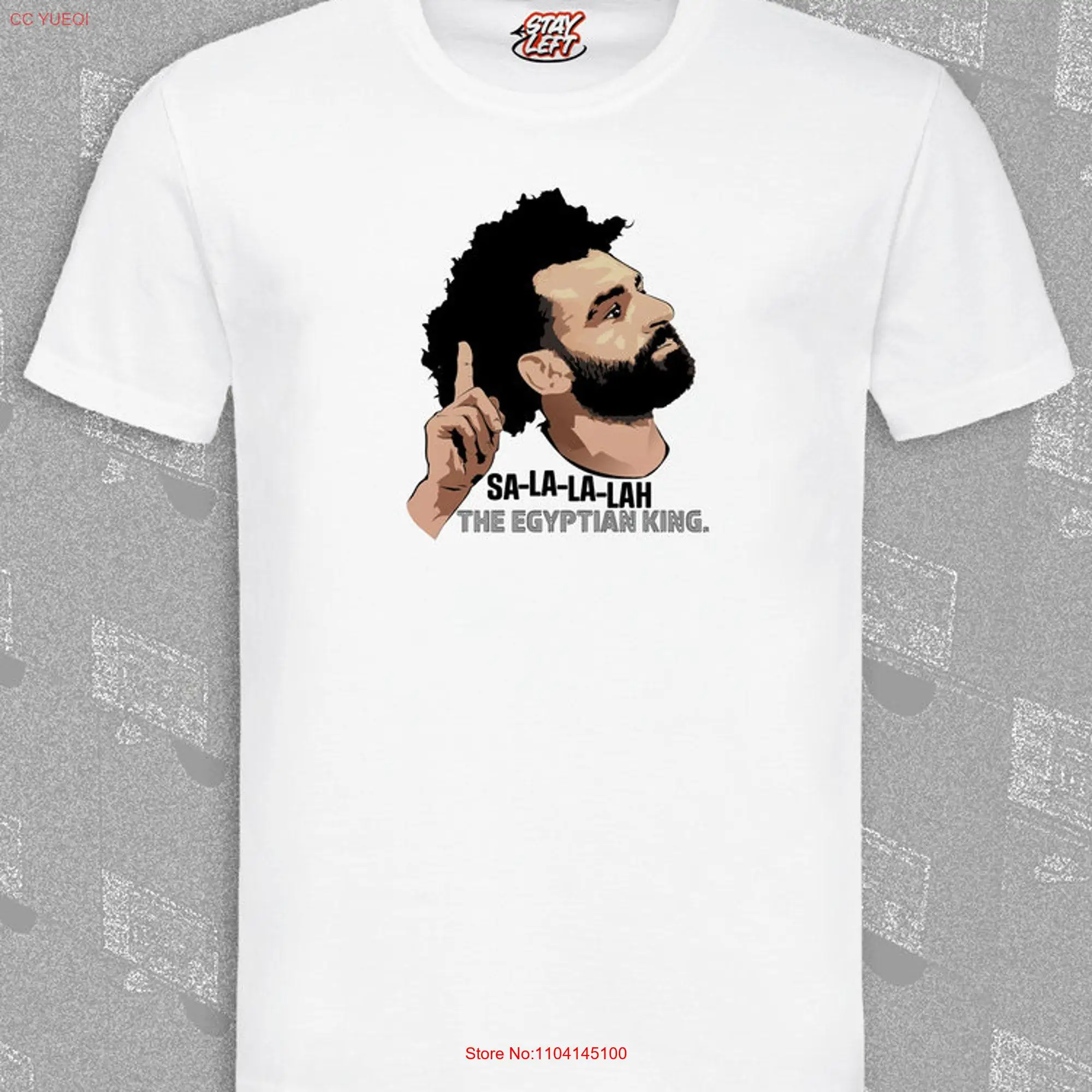 Футболка Mo Salah с длинным или коротким рукавом египетского короля Футболка Mo Salah с длинным или коротким рукавом египетского короля