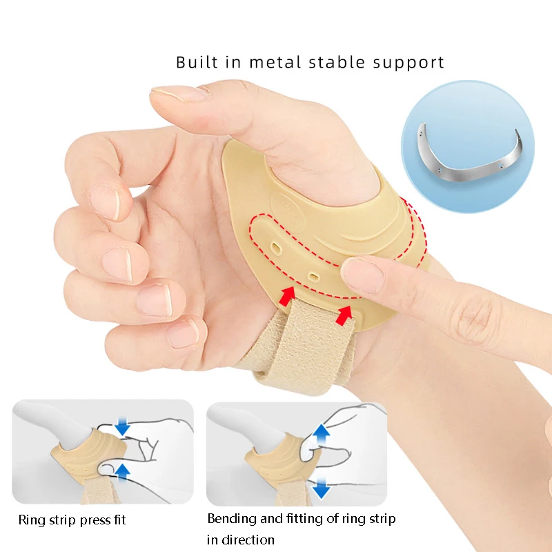 Thumb Brace Joint Orthosis Thumb Splint Support Splint Breathable Unisex Right Left Hand Osteoarthritis Pain Relif Tendonitis