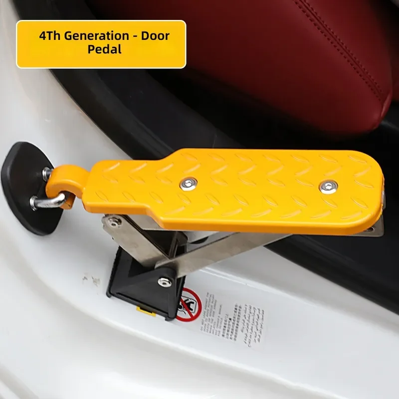 for Universal Car Roof Rack Door Lock Buckle Folding Foot Pedal Top Auxiliary Ladder Multi Functional Hook