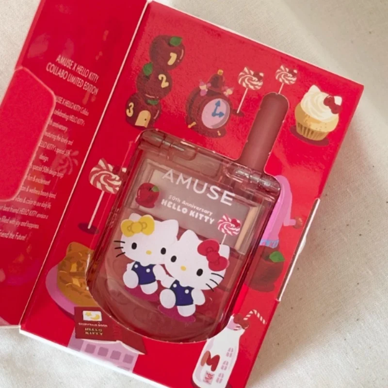 

Korea Amuse Co Branded Kitty Cat Limited Small Mobile Phone Lip And Cheek Dual-Use Powder Lip Glaze Zhangyuanying Same Style