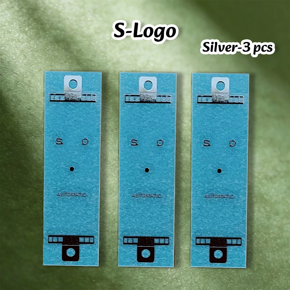 NH S Logo Neuer 3D-Metall-Logo-Aufkleber, geeignet für 27–30 mm flache Zifferblätter, vierfarbiger Aufkleber, Zubehör für die Modifikation von Uhren