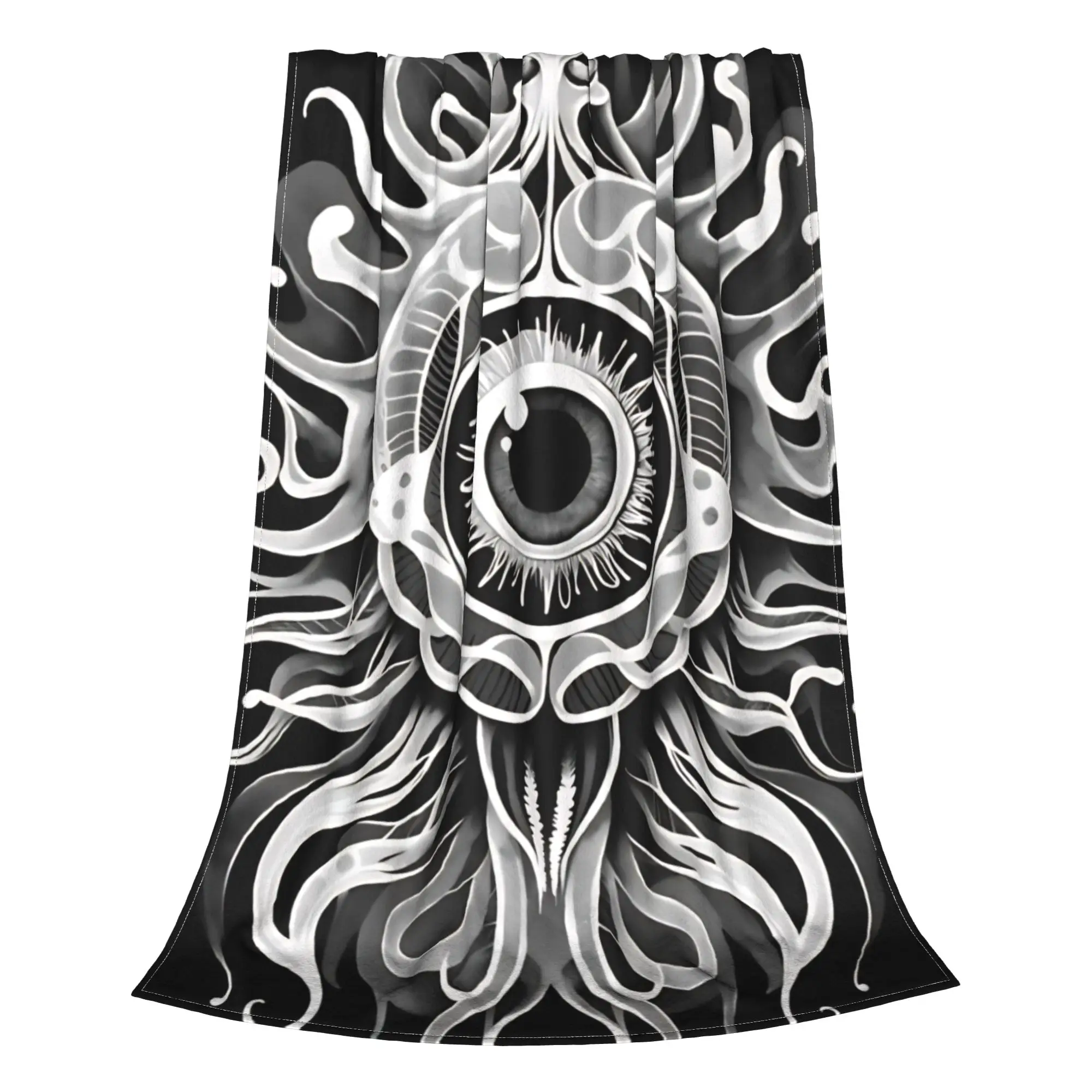 1PC vintage horror sketch Eye Of Cthulhu Home Room Decorations Winter Blankets For Adults Bedding Home Interior Sofa Knee