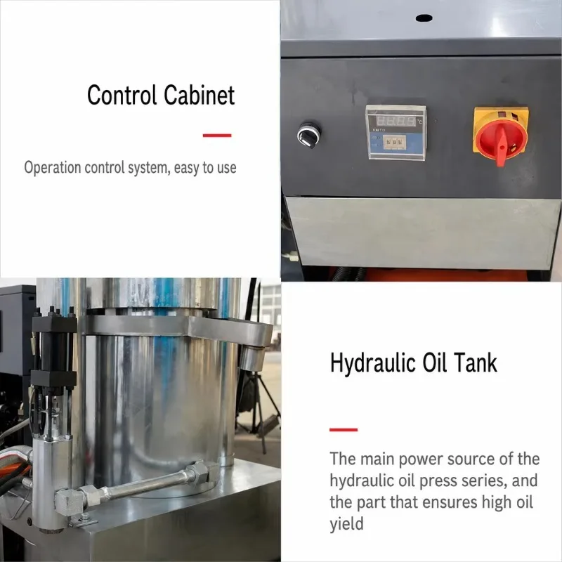 Automatically Cocoa Butter Press Machine Oil Extraction Machine Hydraulic Cold Press Oil Extractor for Cocoa Beans